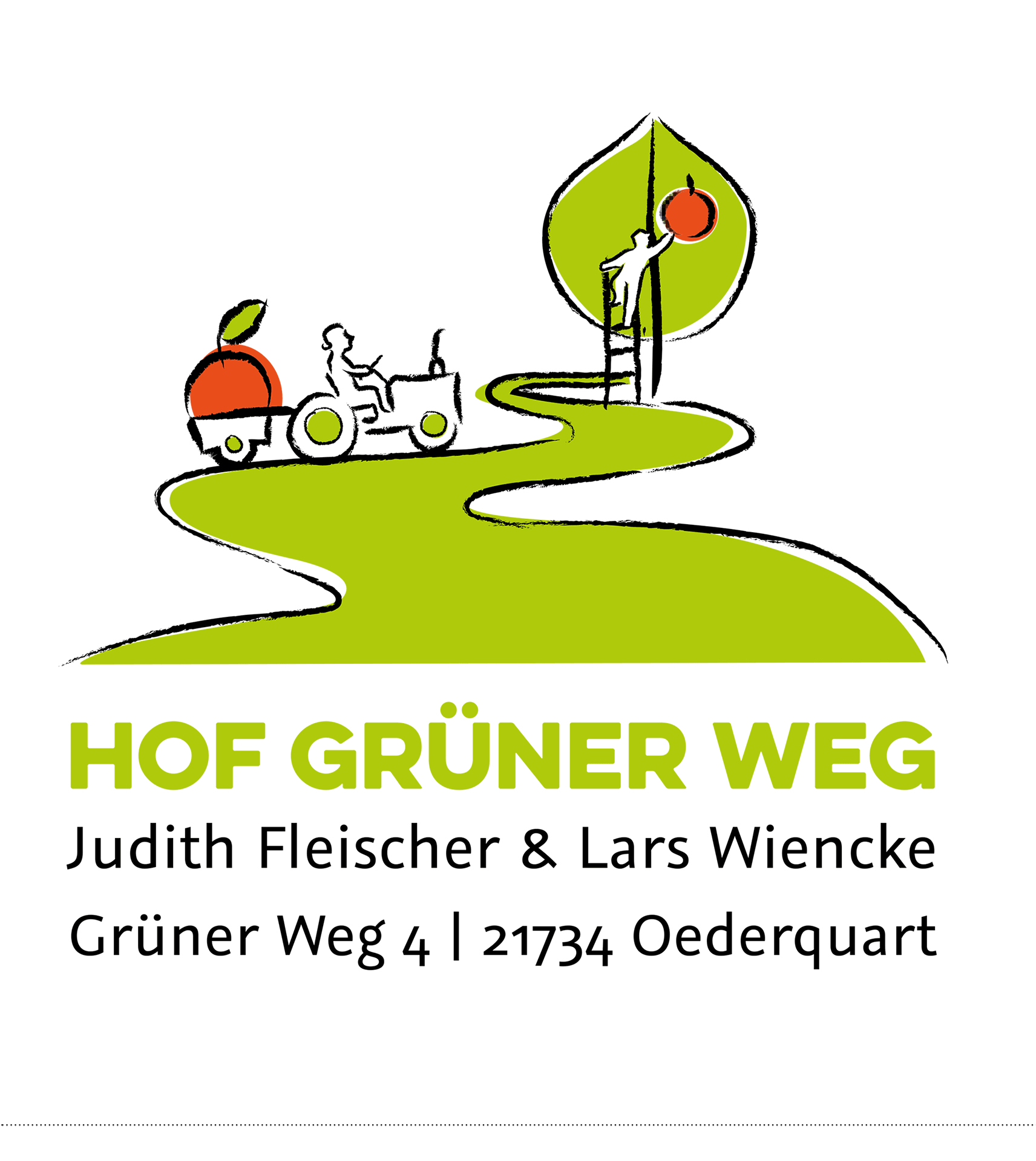 Logo Biolandhof Gr&uuml;ner Weg // OOSTWIND Gestaltung
