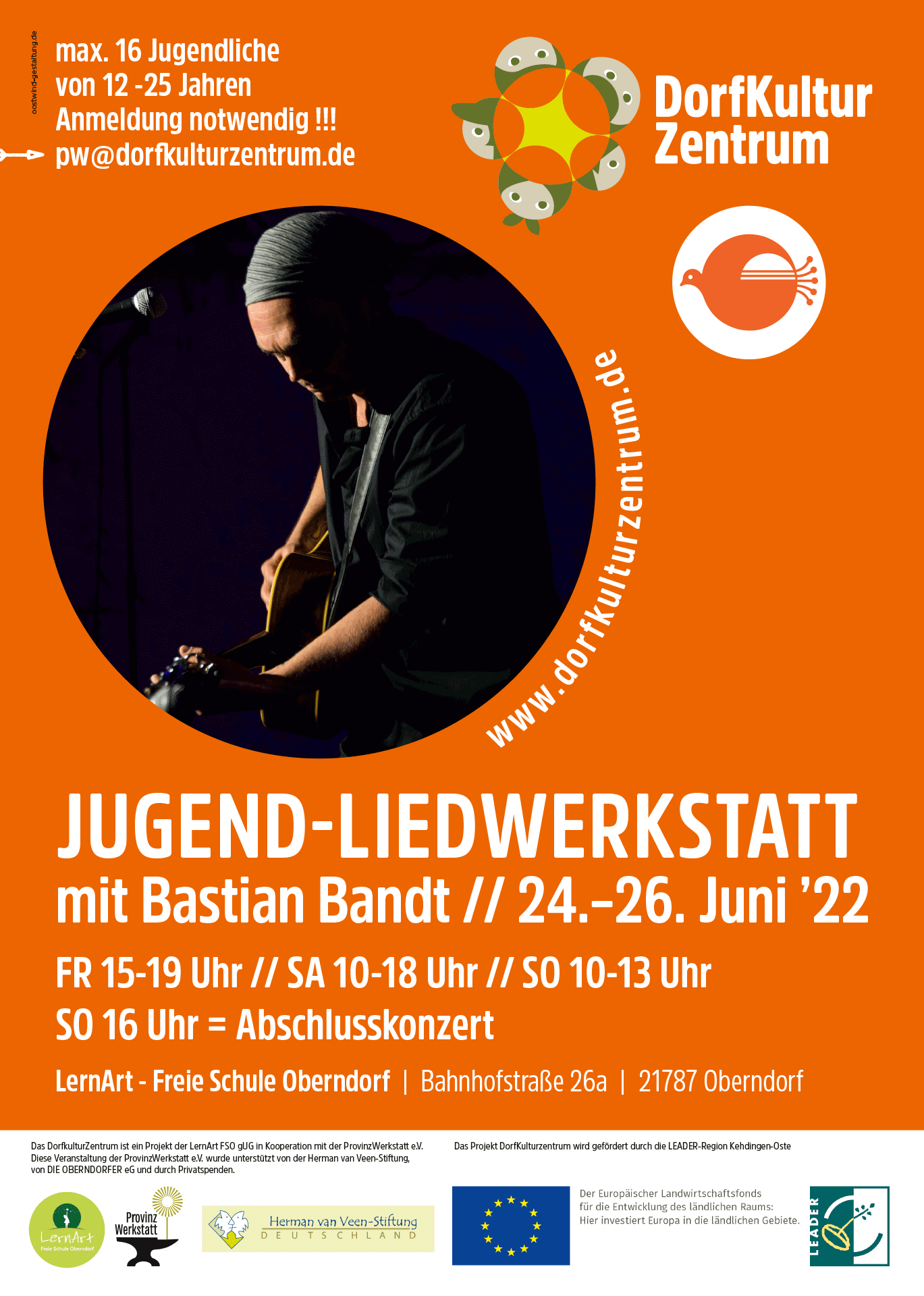 Plakat LiedWerkstatt Bastian Bandt
